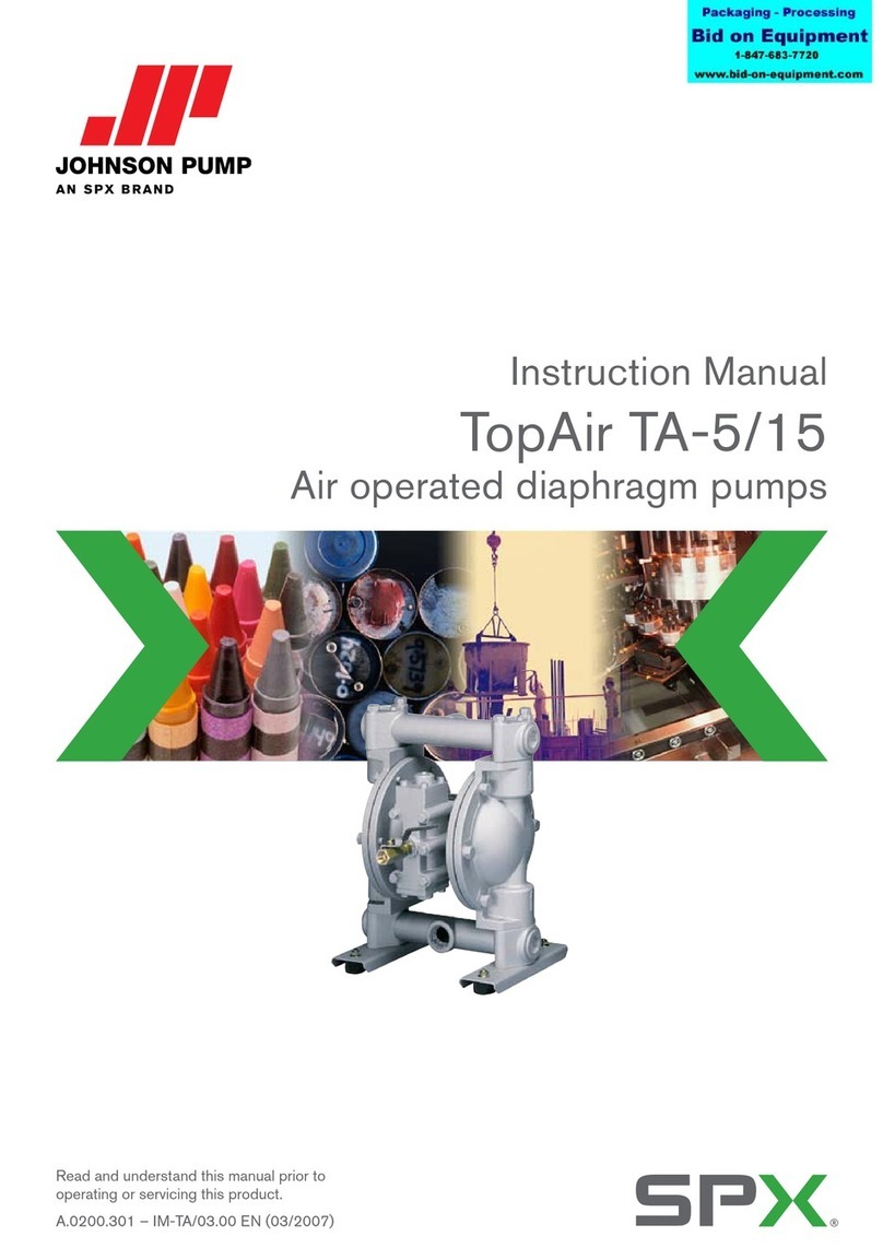 SPX JOHNSON PUMP TopAir TA-5 instruction manual