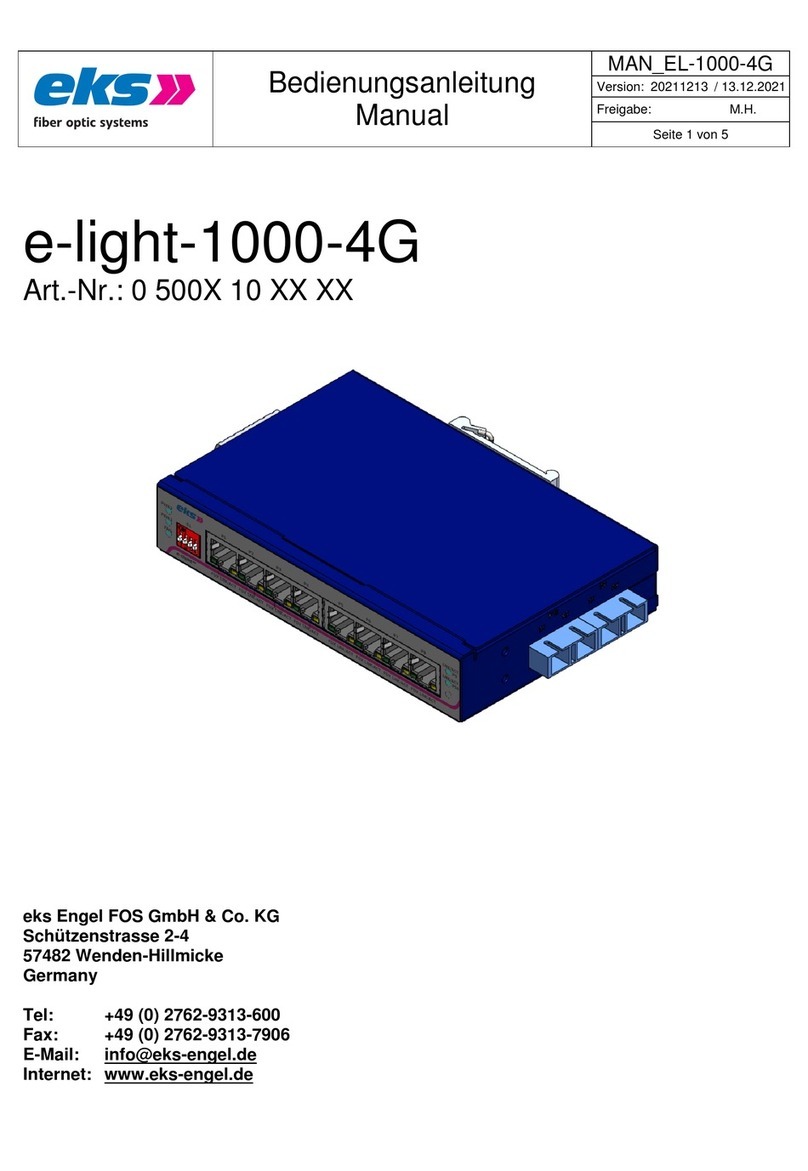 eks e-light-1000-4G User manual