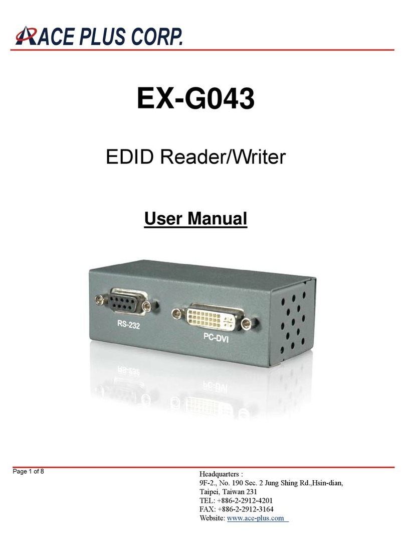 Ace Plus EX-G043 user manual