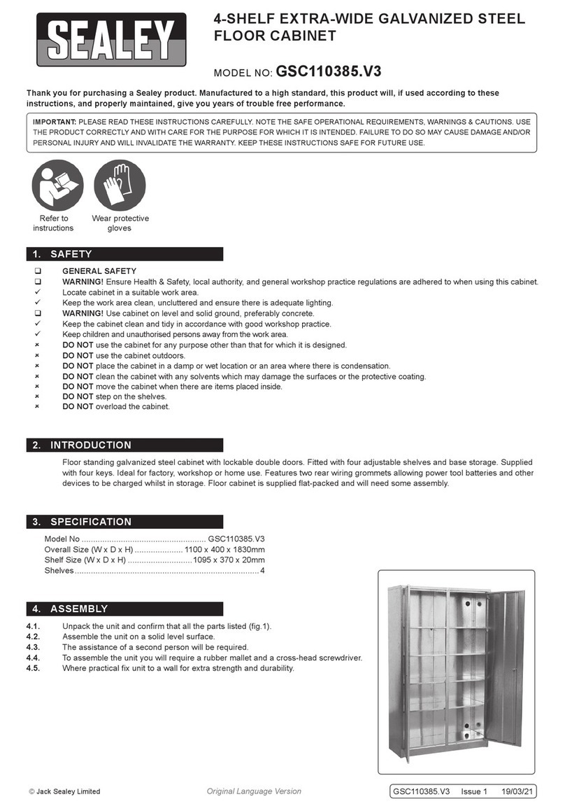 Sealey GSC110385.V3 User manual