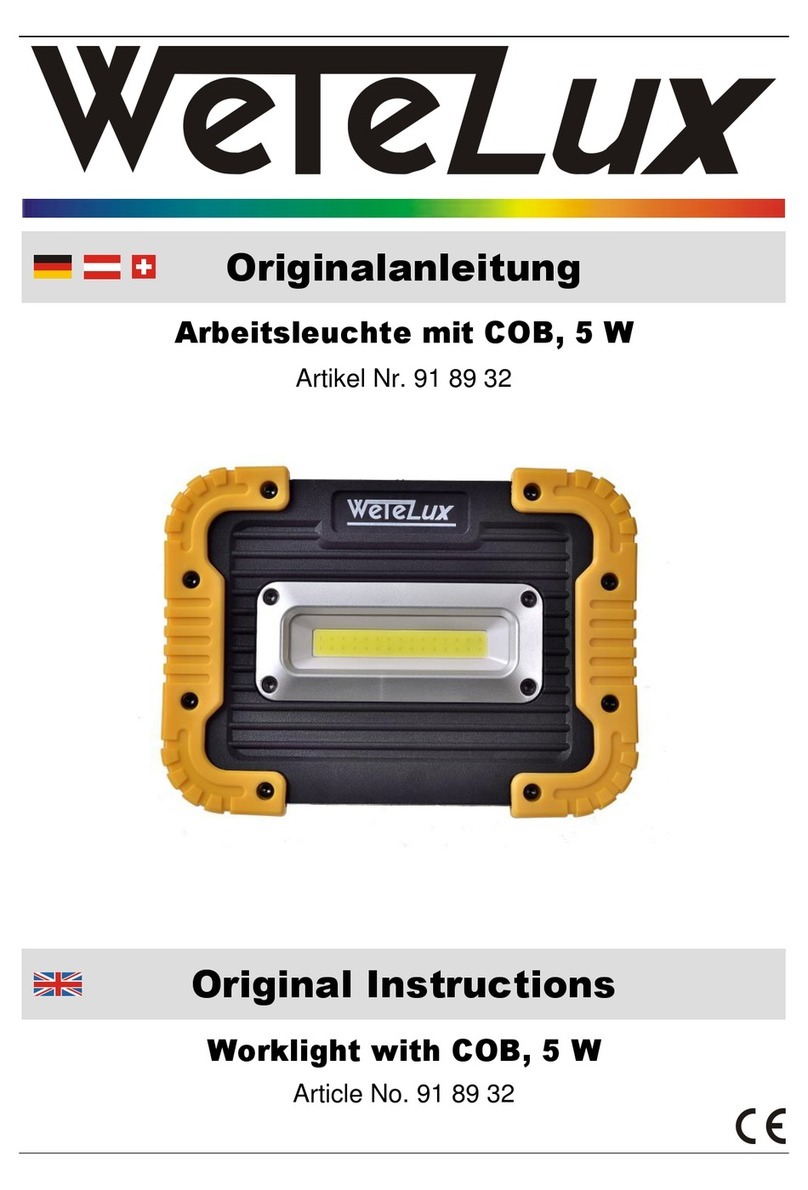 Wetelux 91 89 32 User manual