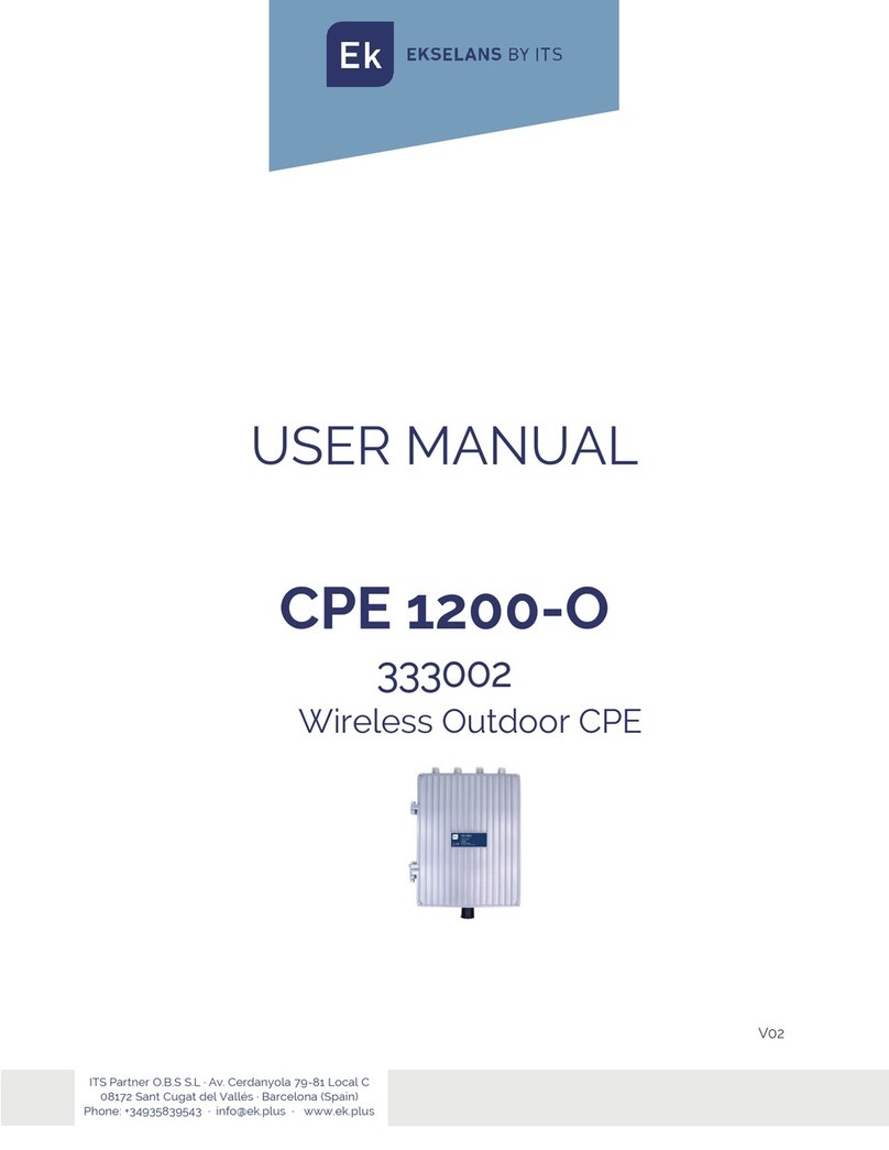 ITS Telecom Ekselans CPE 1200-O user manual ITS Telecom Ekselans CPE 1200-O user manual