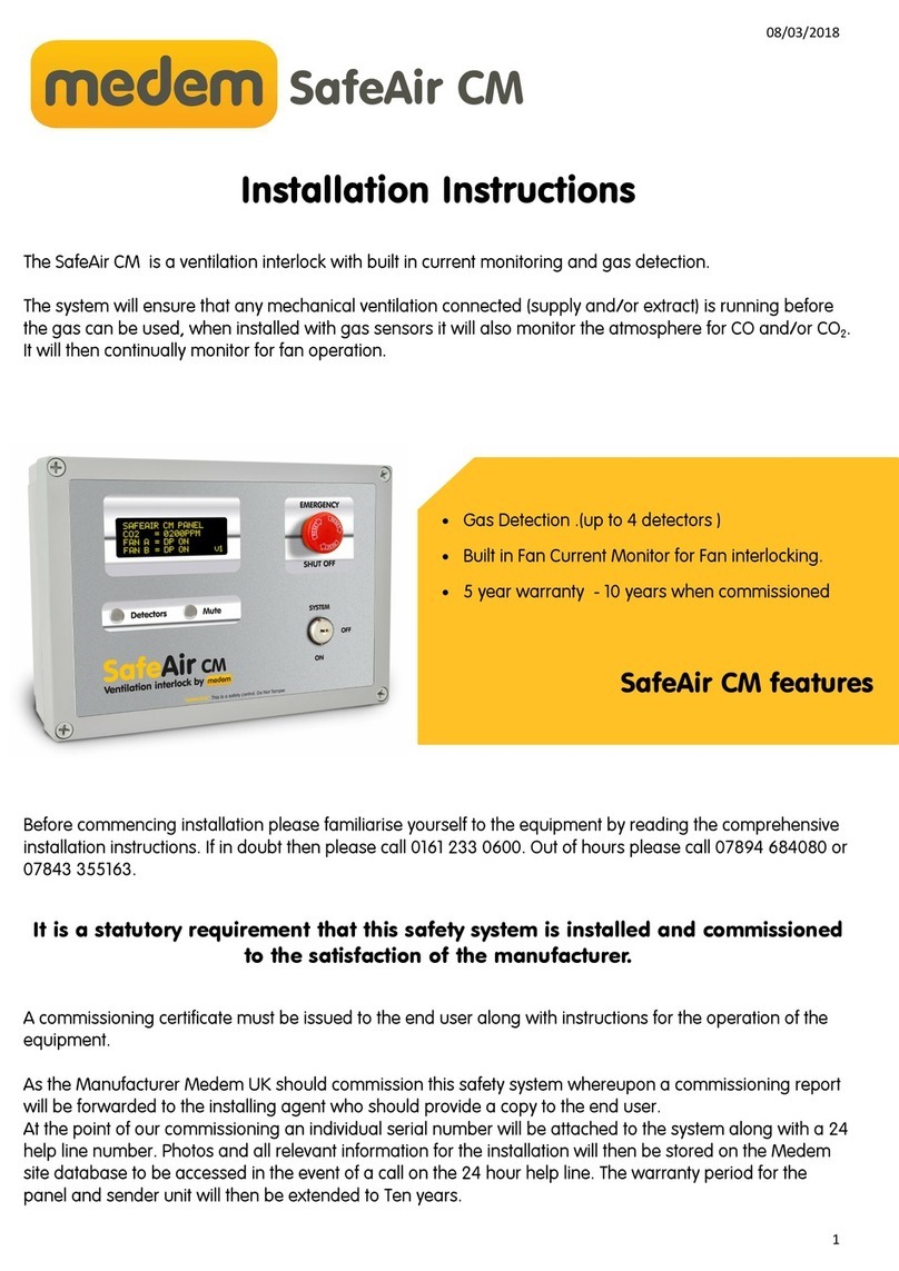 Medem SafeAir CM installation instructions Medem SafeAir CM installation instructions