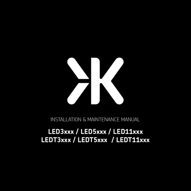 ML Accessories LED3 Series Installation & maintenance manual