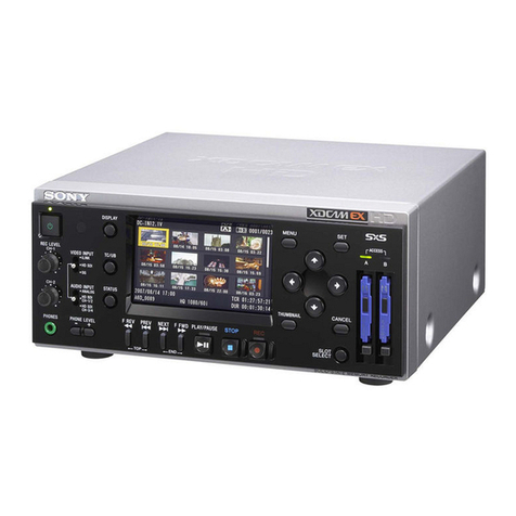 Sony XDCAM EX PMW-EX30 User manual