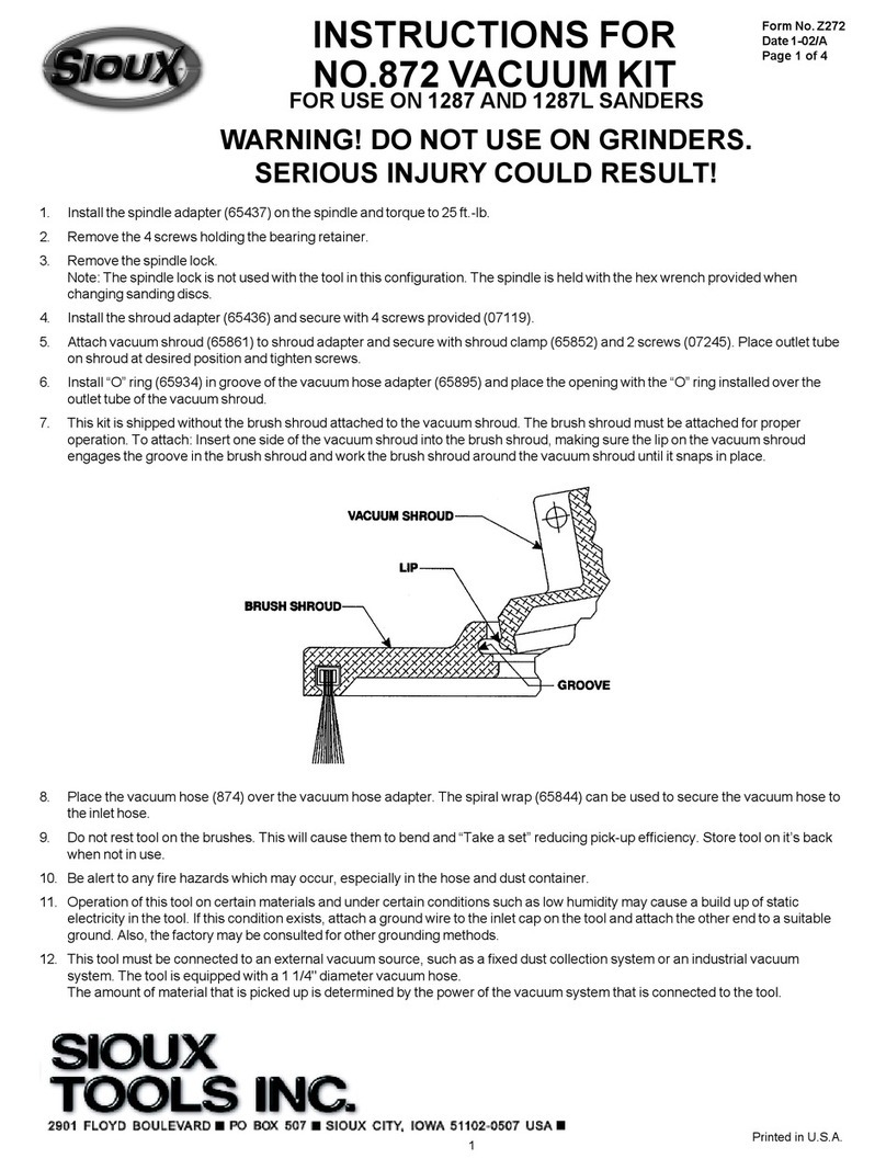 Sioux Tools 872 instructions