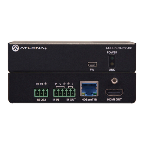 Panduit Atlona AT-UHD-EX-70C-RX User manual