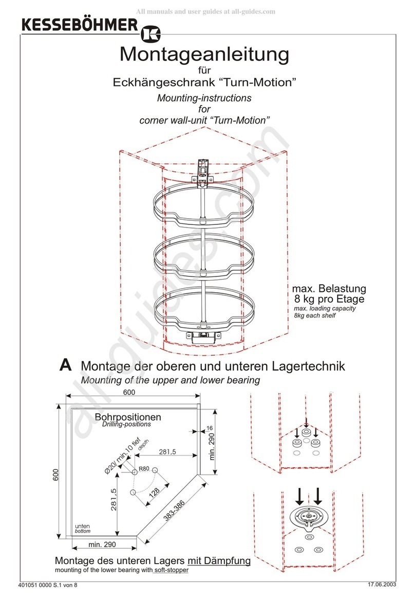 Kesseböhmer Turn-Motion Mounting instructions Kesseböhmer Turn-Motion Mounting instructions