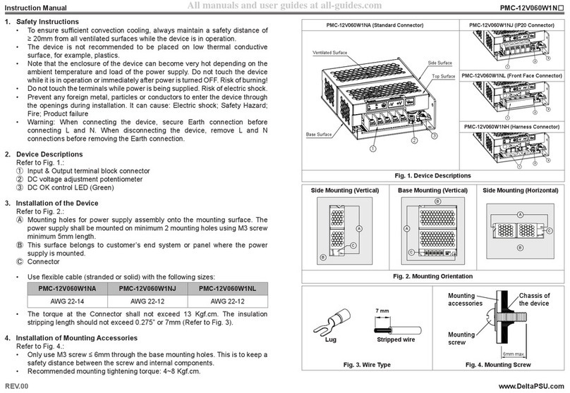 Delta PMC-12V060W1N Series instruction manual