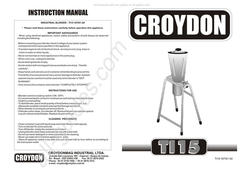 croydon TI 15 instruction manual