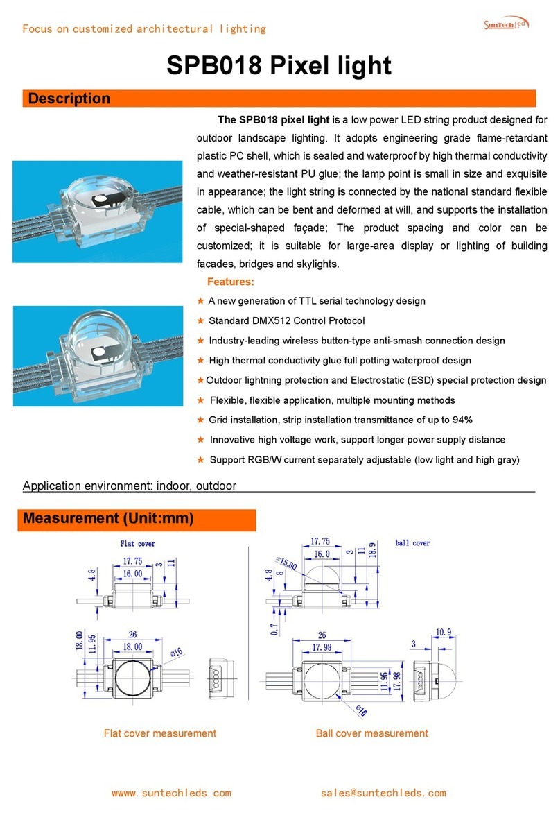Sun-Tech SPB018 Pixel light quick start guide