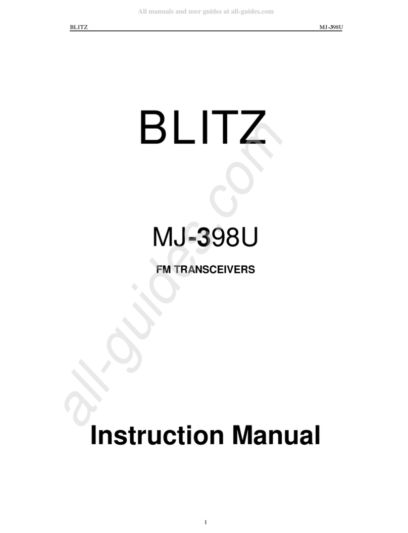 Blitz MJ-398U instruction manual