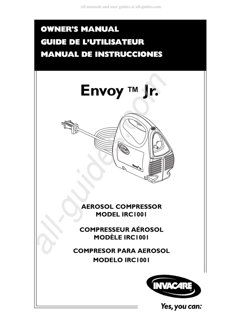Invacare Envoy Jr. IRC1001 owner's manual Invacare Envoy Jr. IRC1001 owner's manual