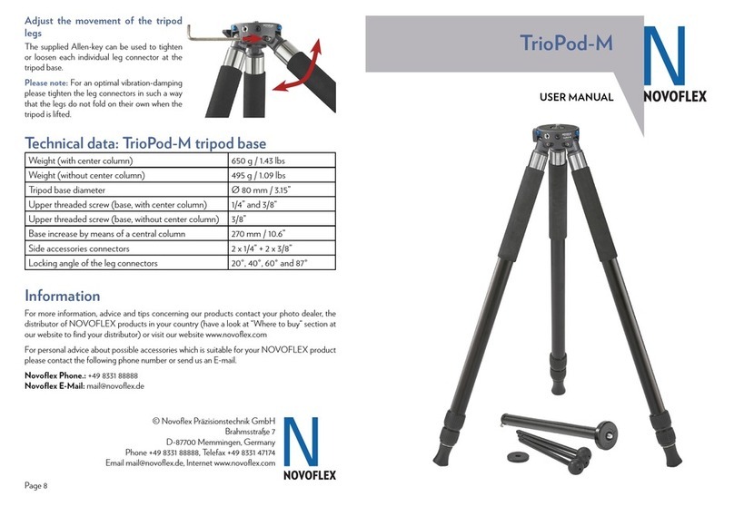 NOVOFLEX TrioPod-M User manual