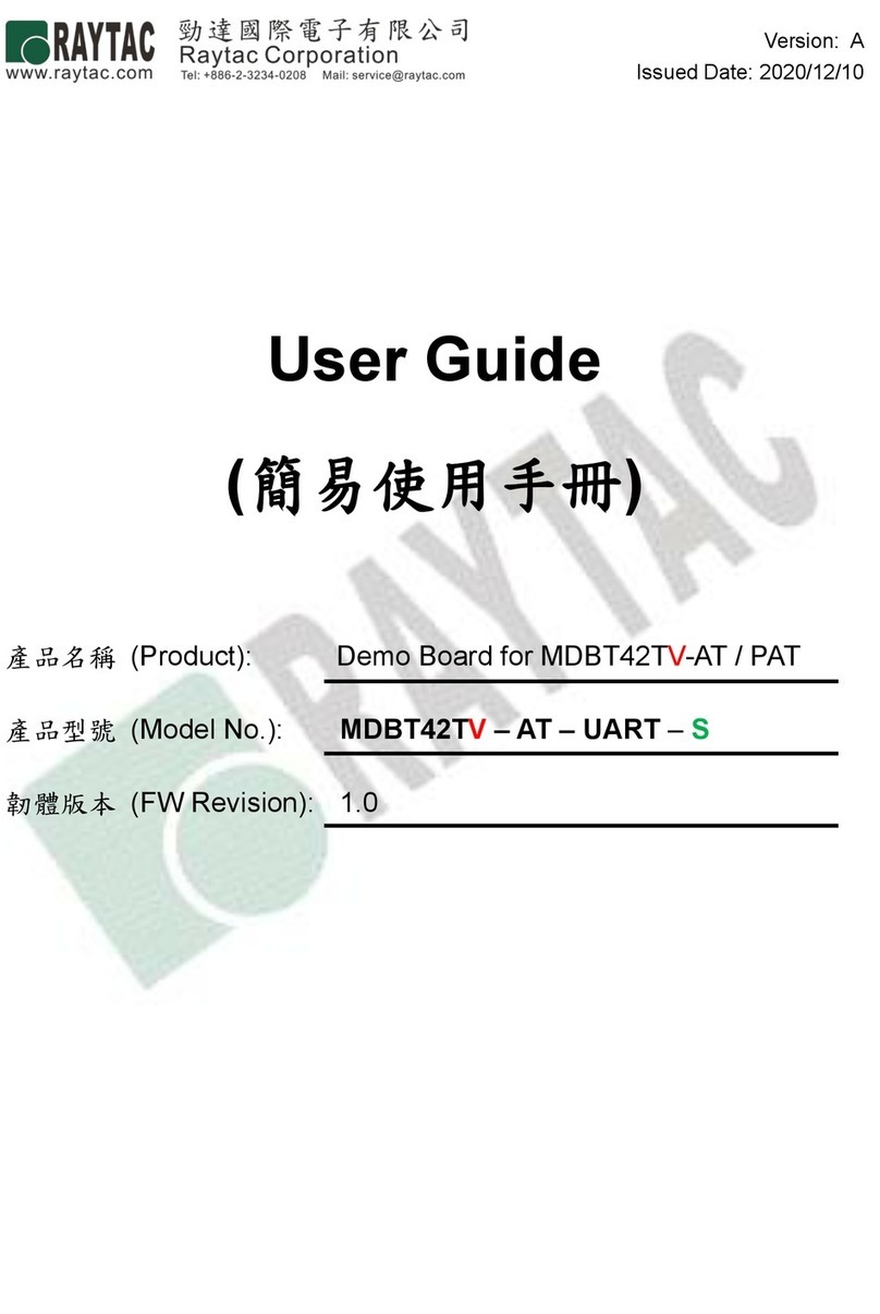RAYTAC MDBT42TV-AT-UART-S user guide