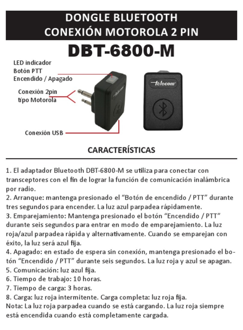 Telecom DBT-6800-M quick start guide