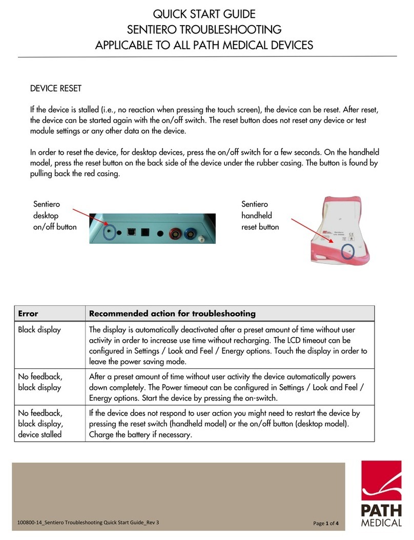 Path medical Sentiero User manual