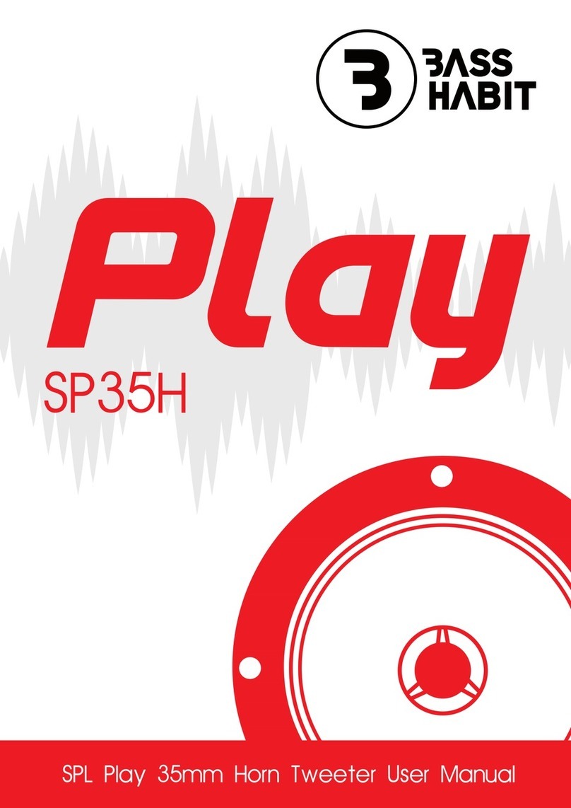 Bass Habit SPL Play SP35H user manual