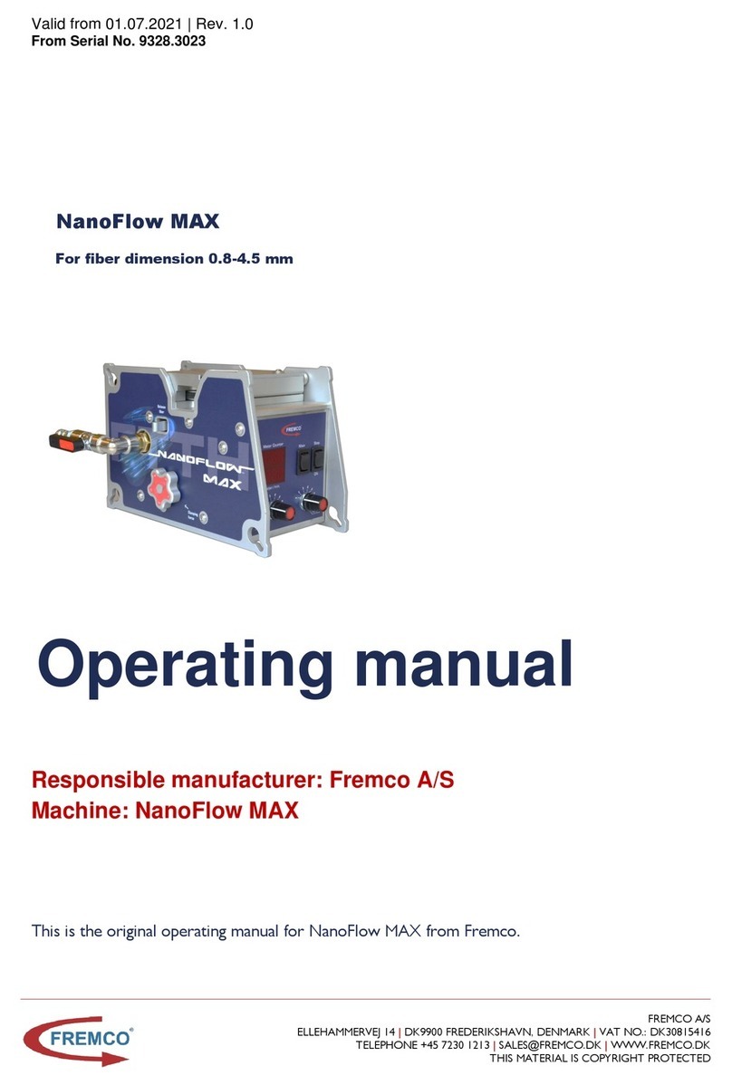 Fremco NanoFlow MAX operating manual