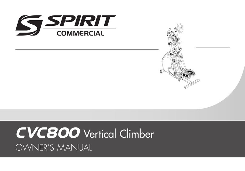 Spirit Commercial CVC800 owner's manual