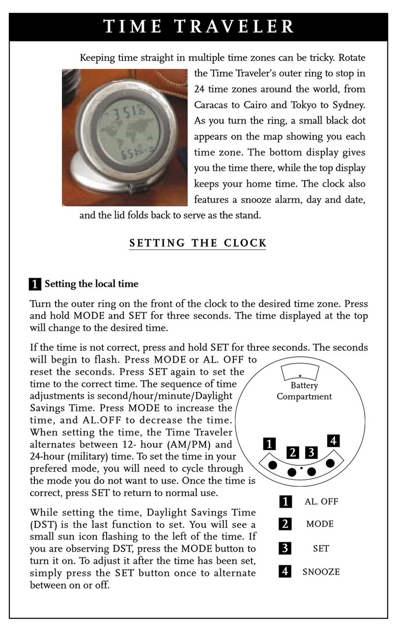 LEVENGER TIME TRAVELER user manual