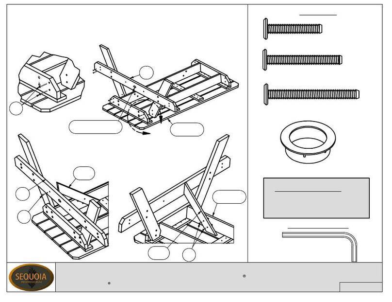 highwood Sequoia Professional CM-TBLSQ36 Assembly guide