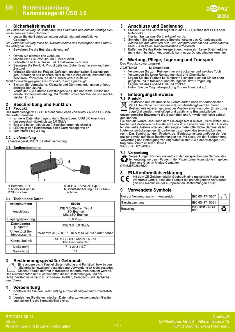 Goobay 58260 user manual