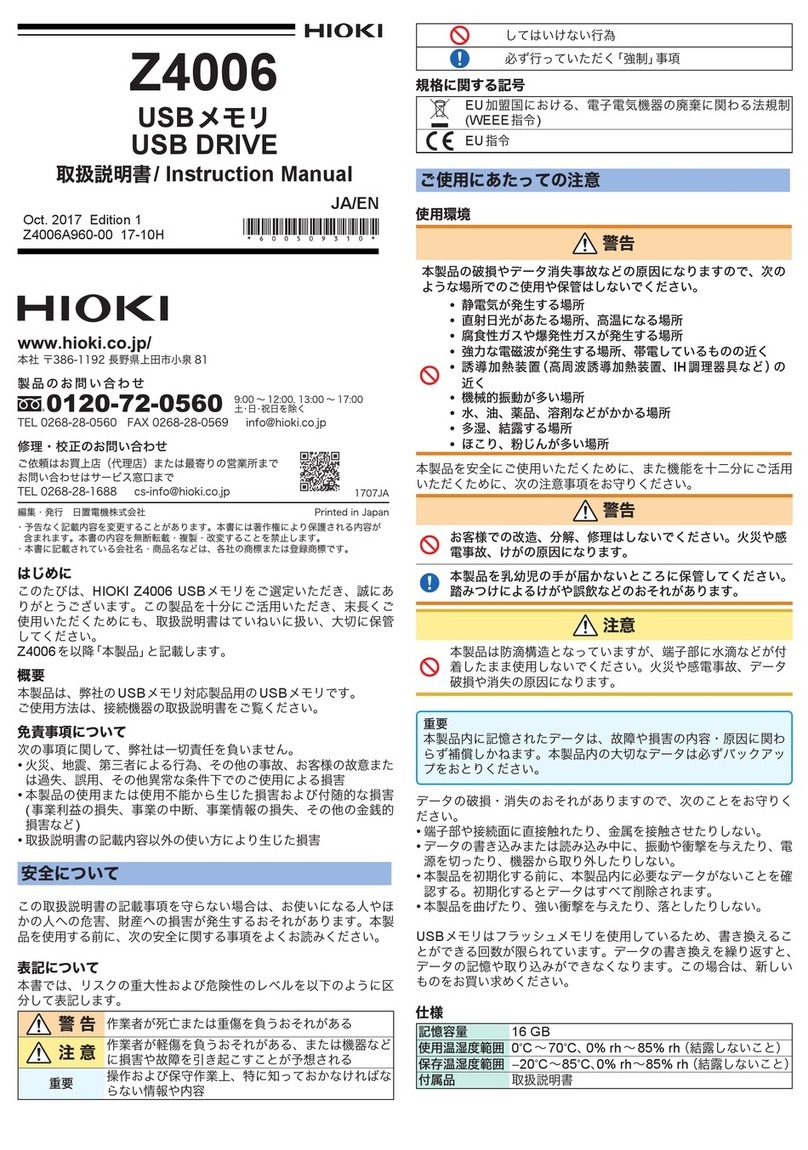 Hioki Z4006 instruction manual