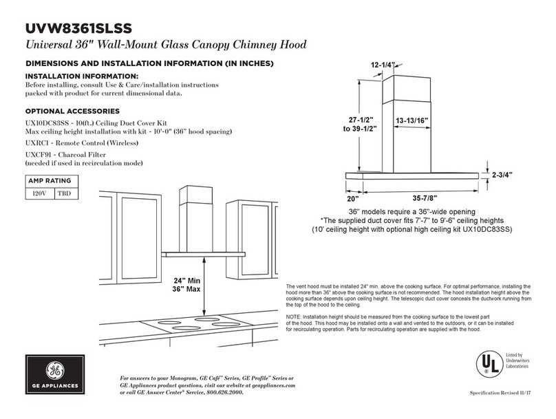 GE UVW8361SLSS Service manual