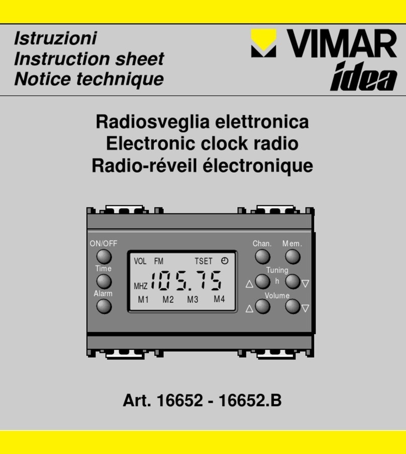 Vimar idea 16652 instruction sheet