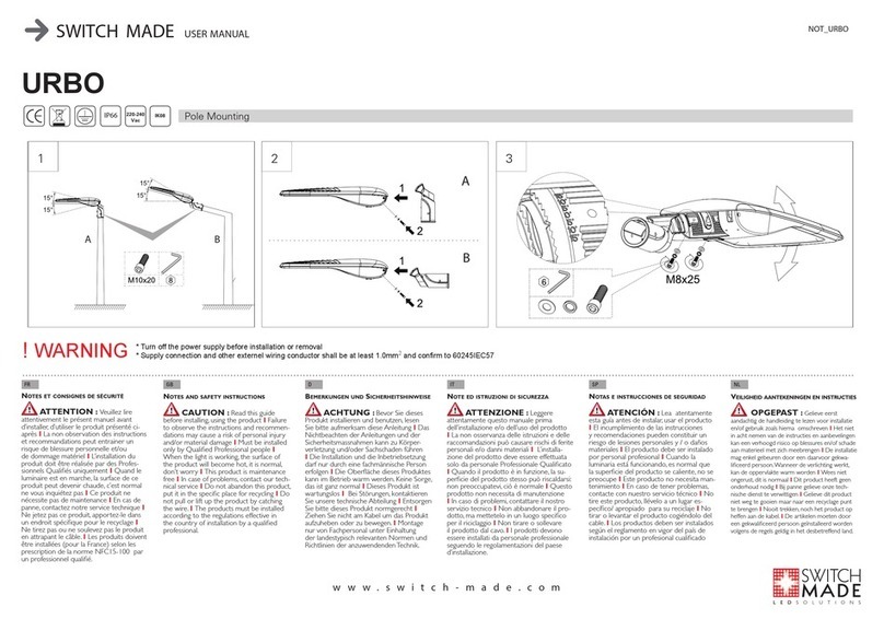 SWITCH MADE URBO user manual
