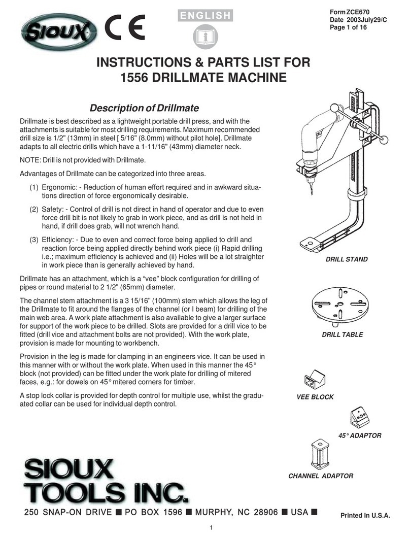 Sioux Tools 1556 Instructions-parts list Sioux Tools 1556 Instructions-parts list