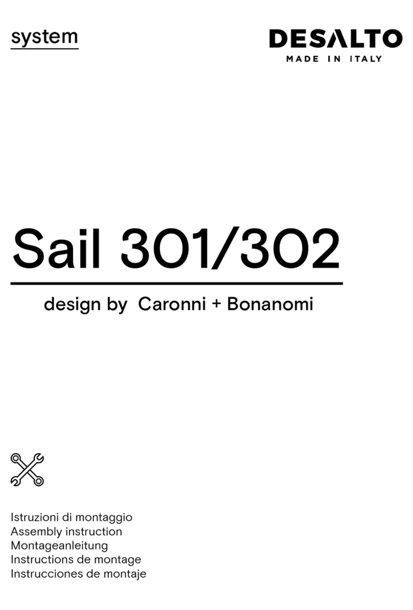 Desalto Sail 301 Assembly instruction