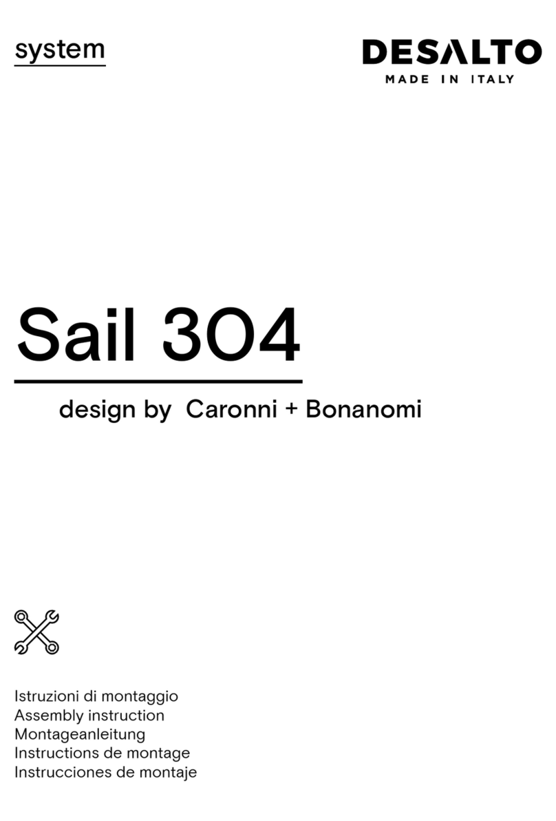 Desalto Sail 304 Assembly instruction