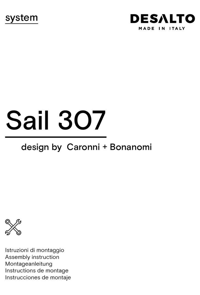 Desalto Sail 307 Assembly instruction