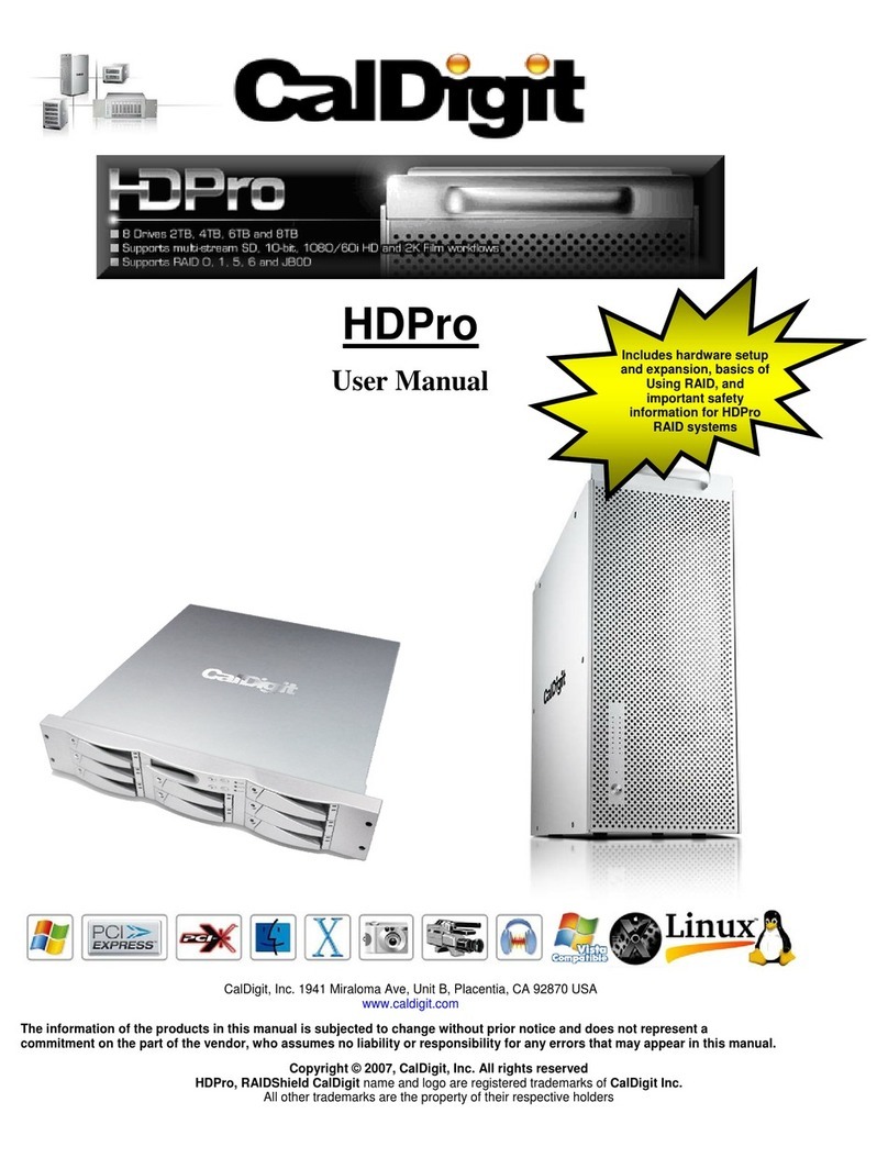 CalDigit HDPro User manual