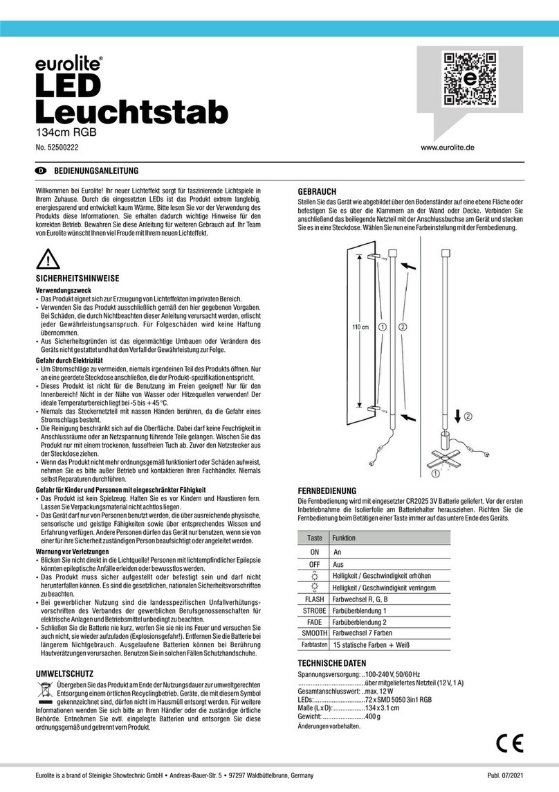 EuroLite 52500222 user manual