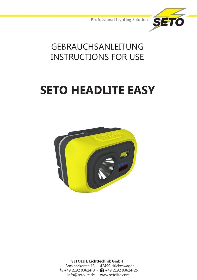 Seto HEADLITE EASY Instructions for use