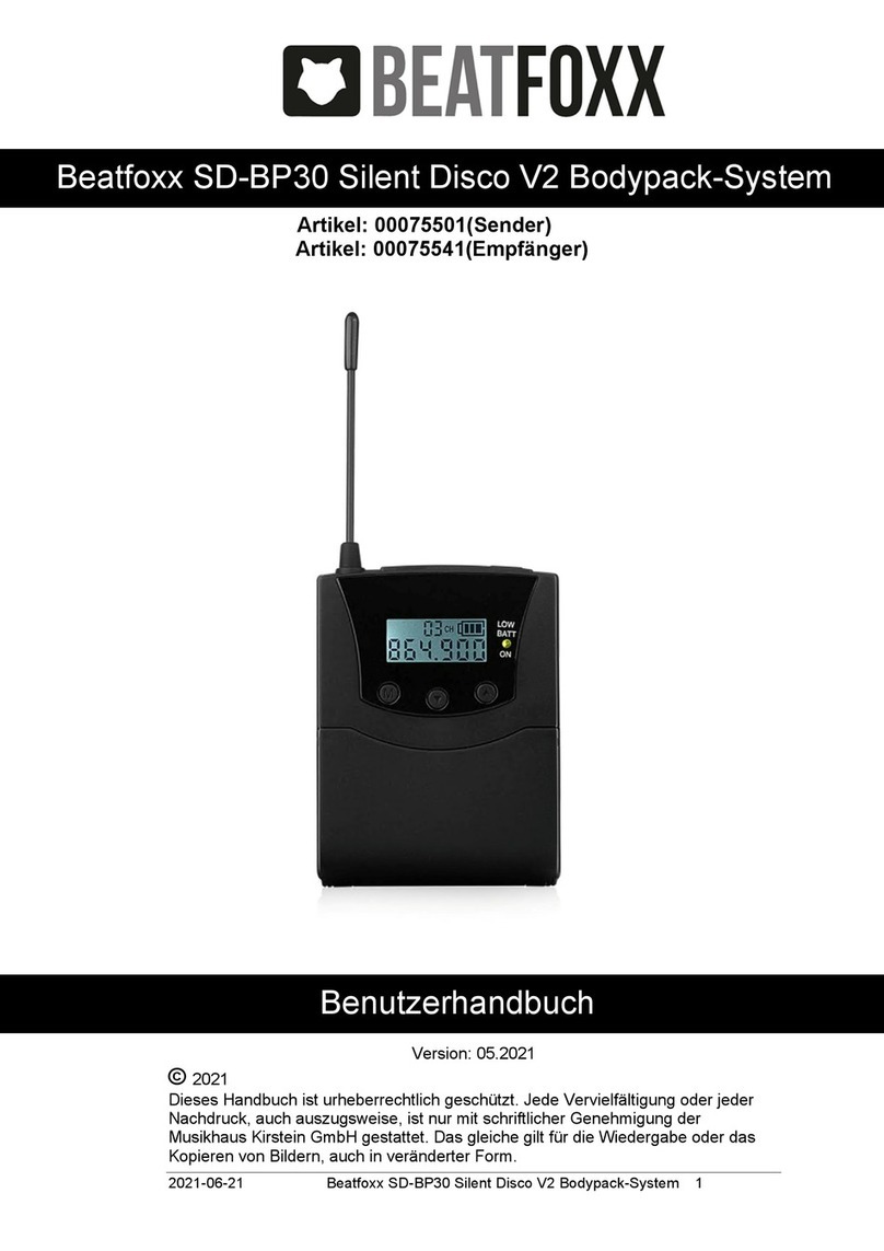 BEATFOXX SD-BP30 user manual