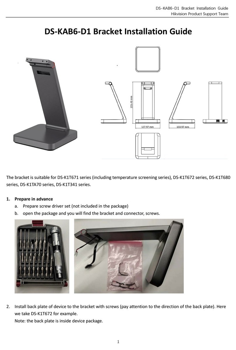 HIK VISION DS-KAB6-D1 installation guide