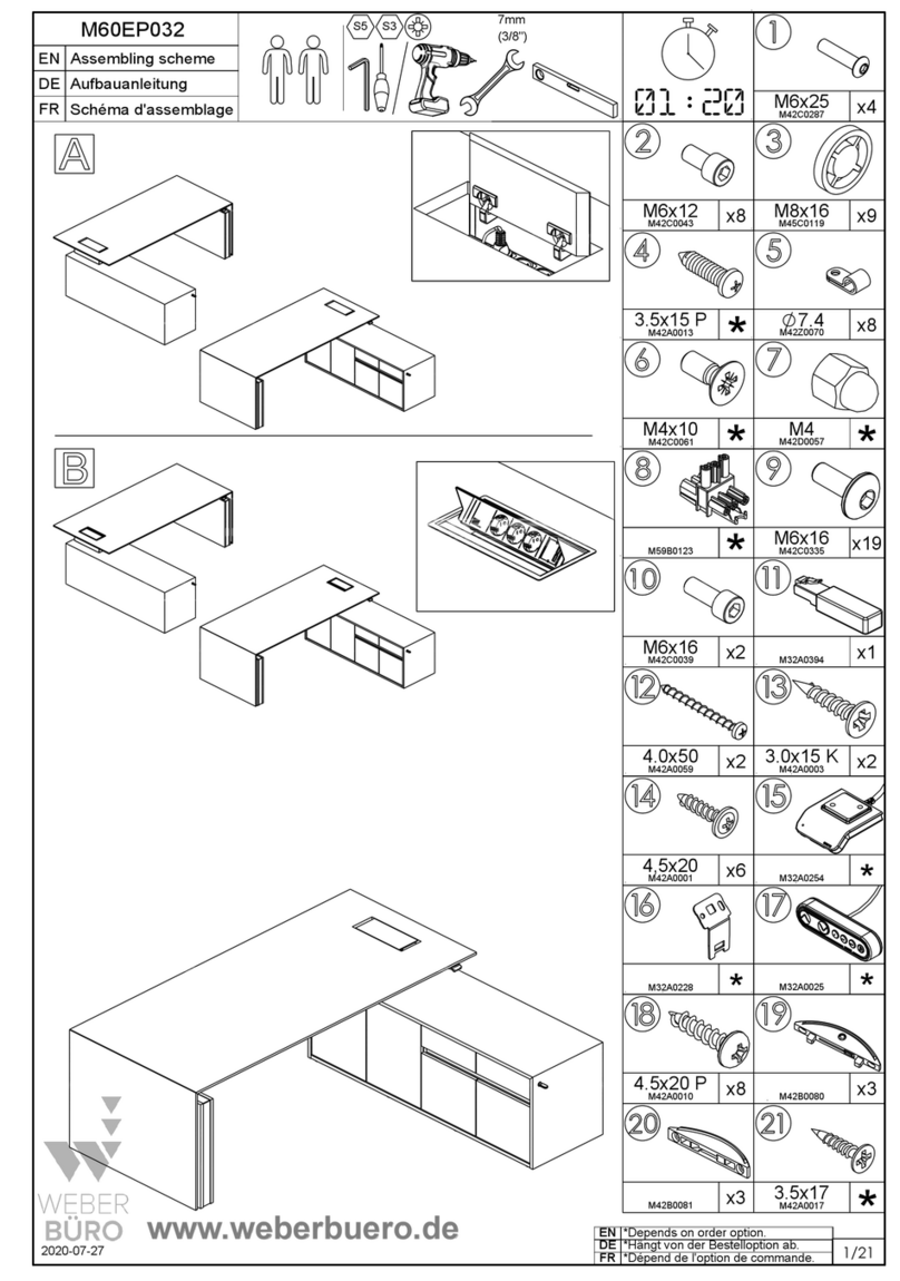 WEBER Buro M60EP032 User manual