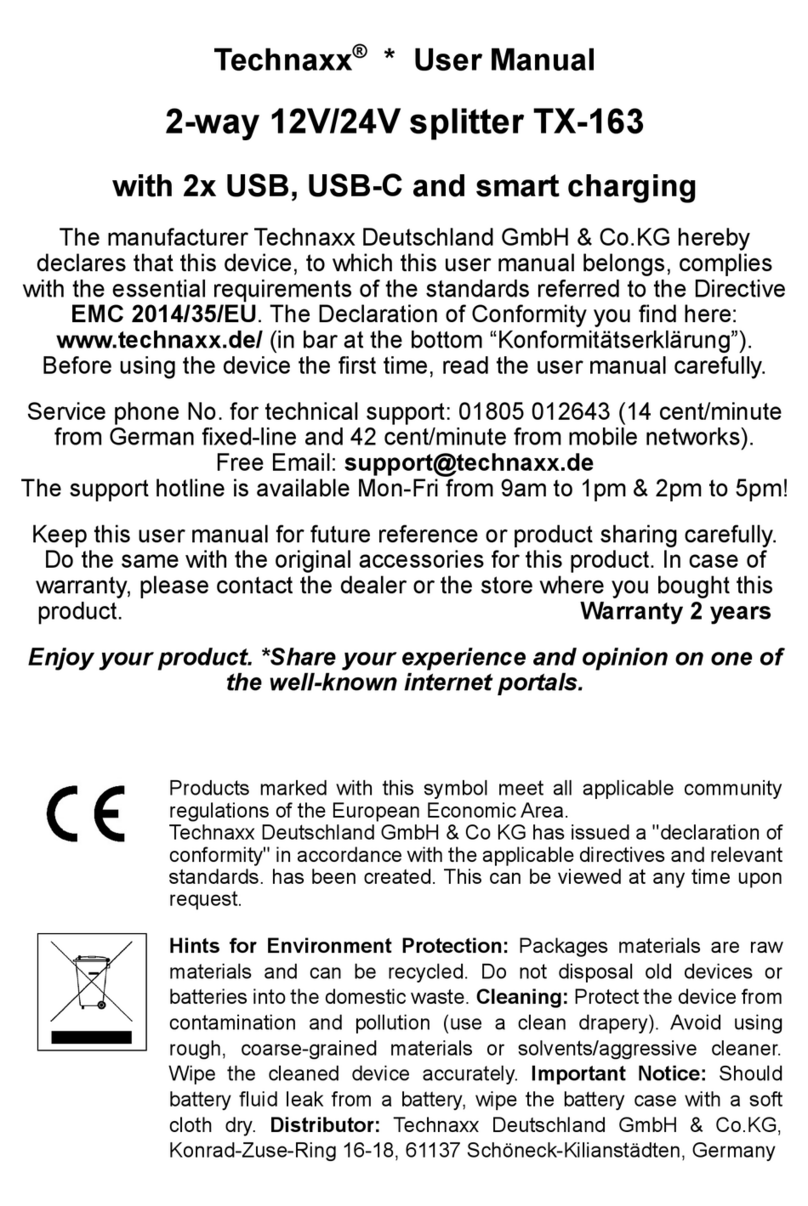 Technaxx TX-163 user manual