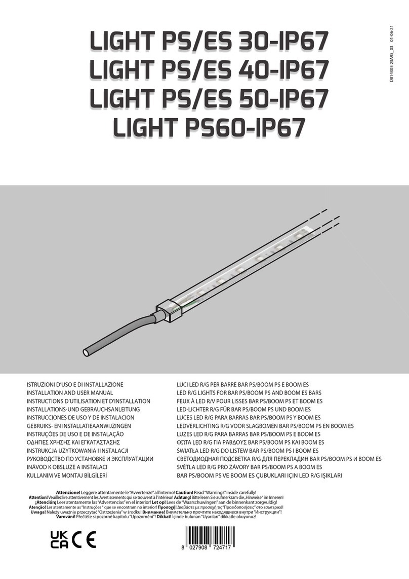BFT LIGHT PS/ES 30-IP67 User manual