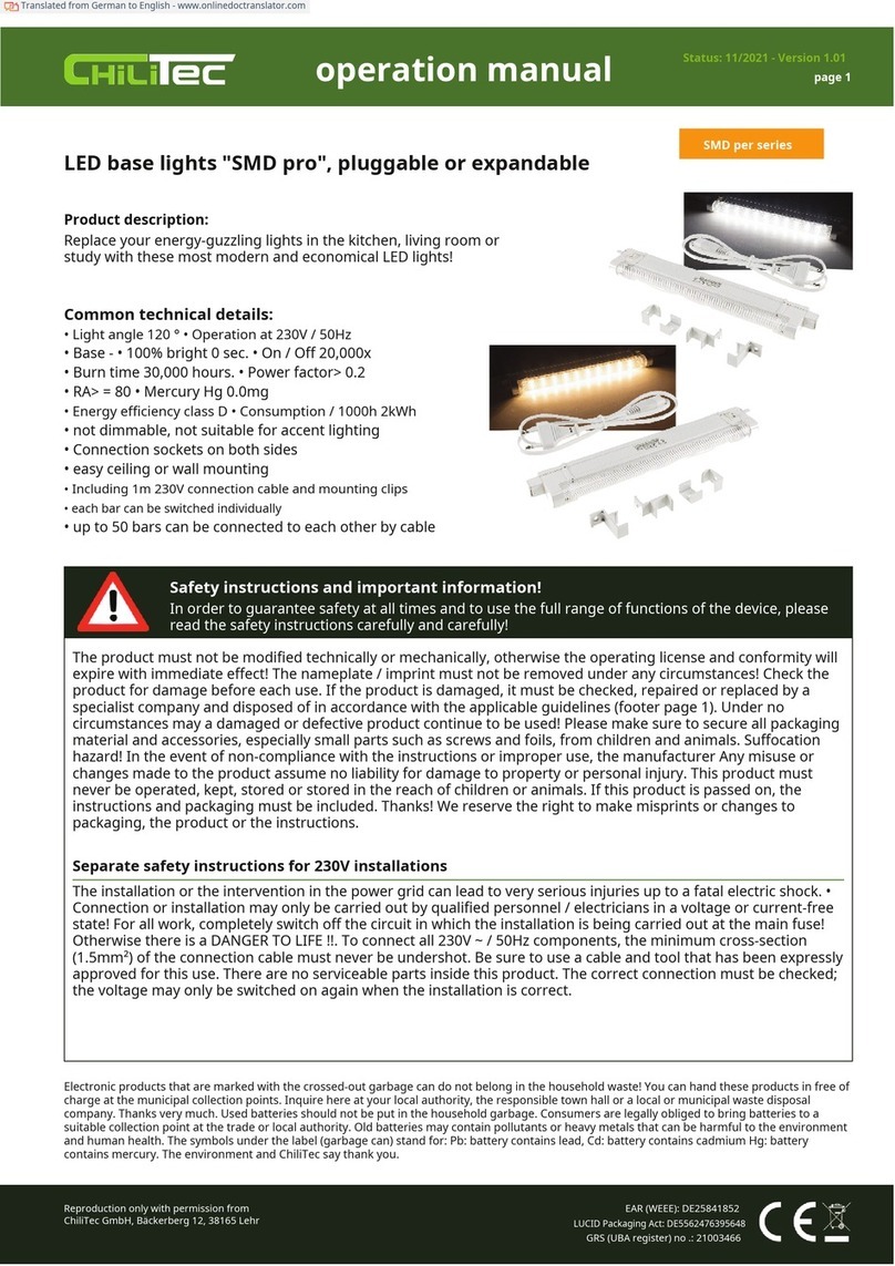 ChiliTec SMD pro Series Operation manual