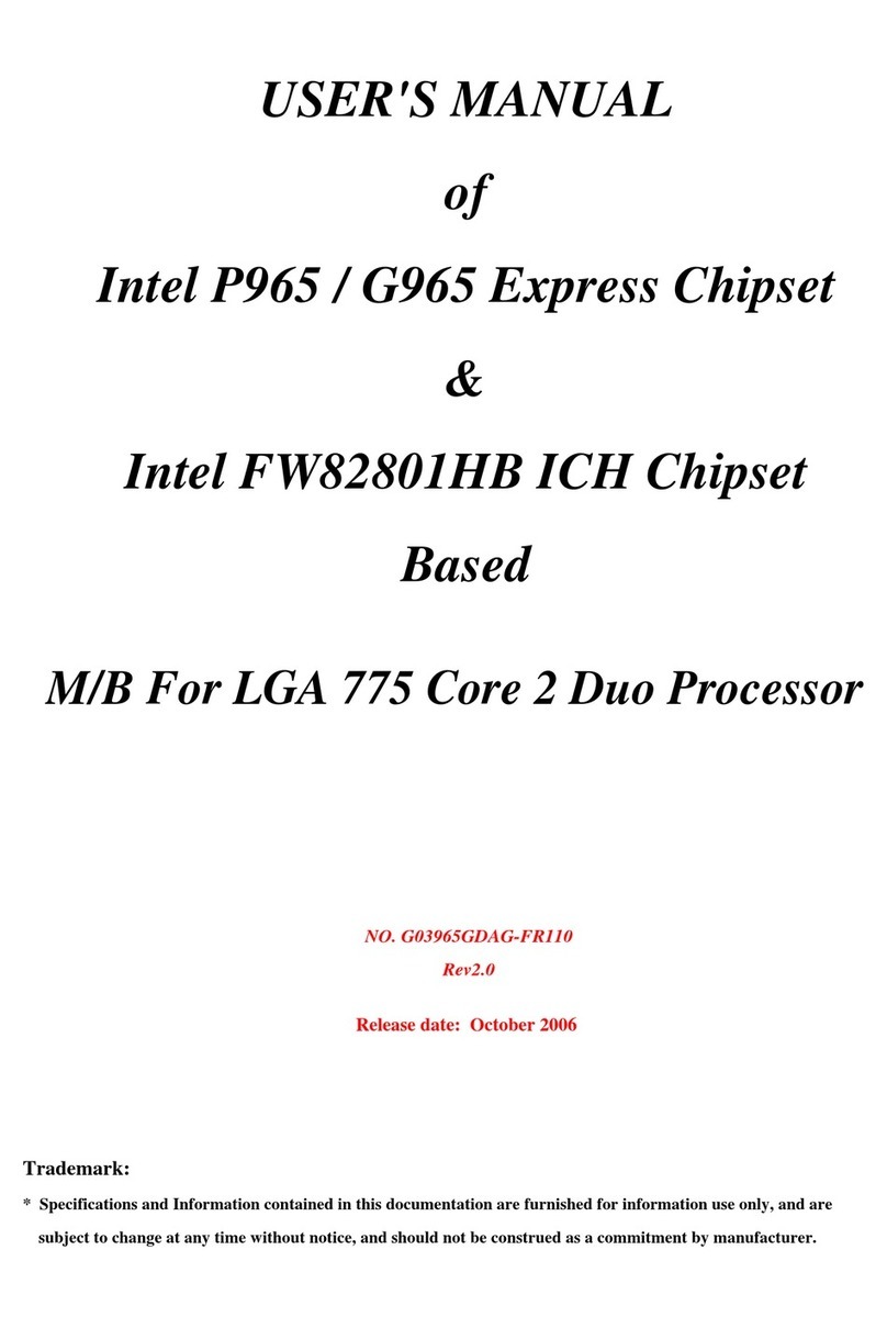 Intel P965 User manual