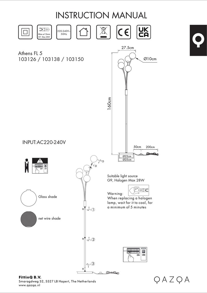 Qazqa Athens FL 5 instruction manual