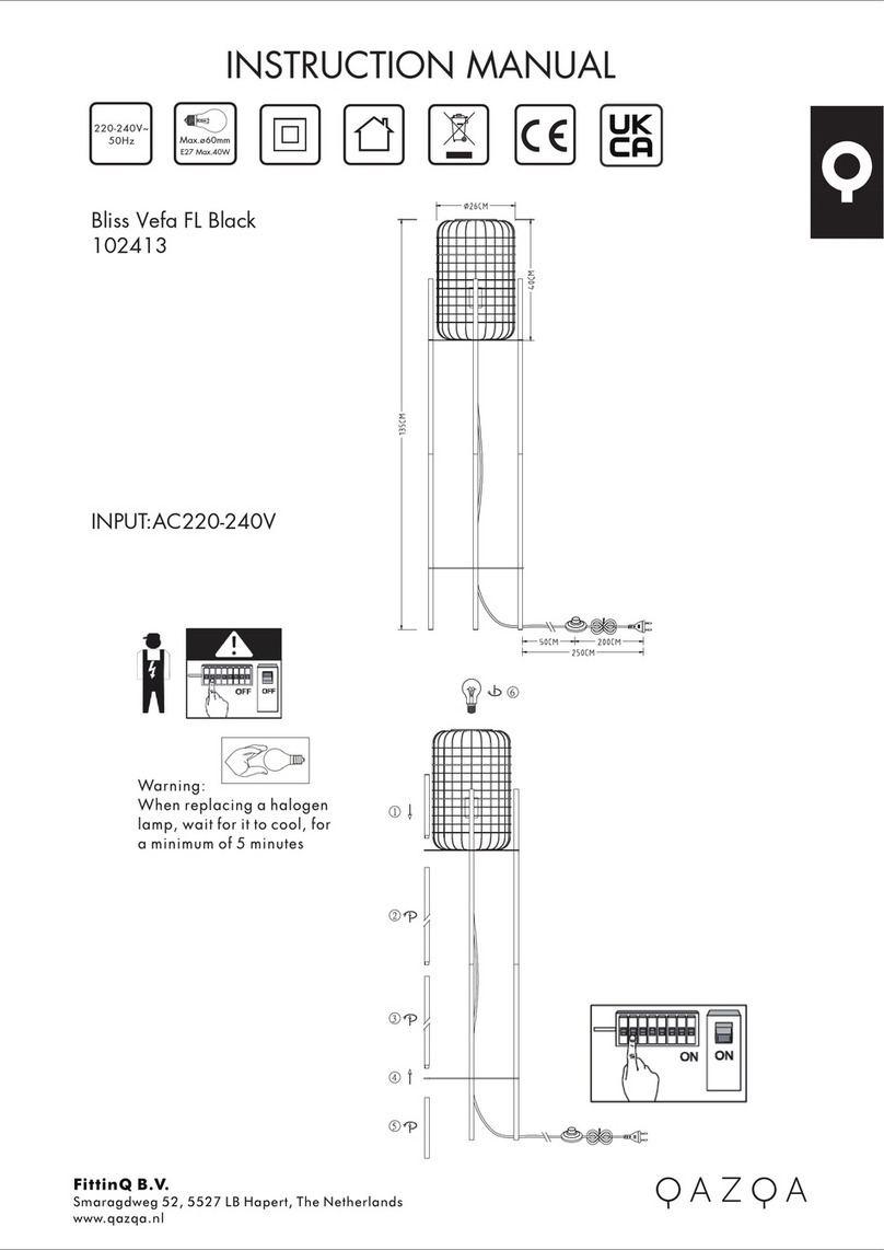 Qazqa Bliss Vefa FL instruction manual