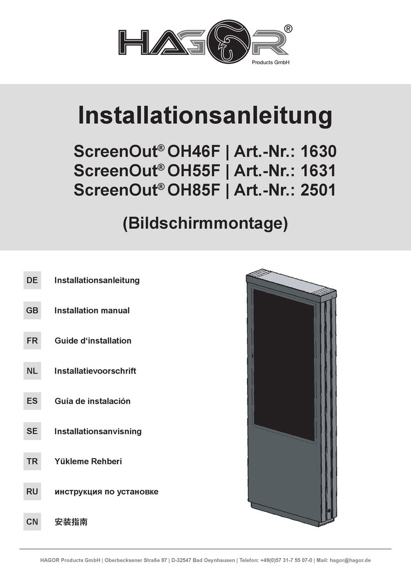 HAGOR ScreenOut OH46F User manual
