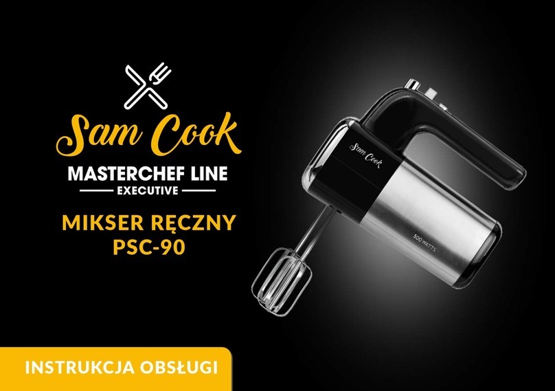 Sam Cook MASTERCHEF EXECUTIVE PSC-90 user manual