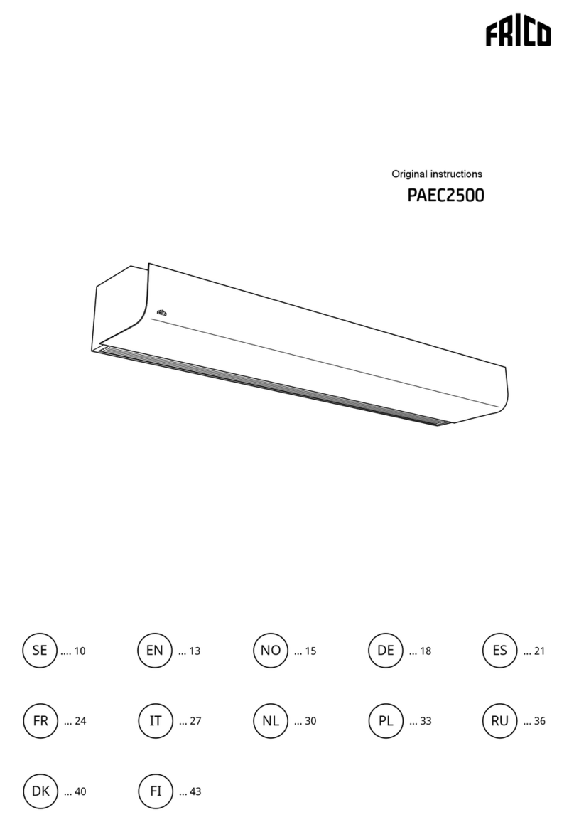 Frico PAEC2500 Series Original instructions